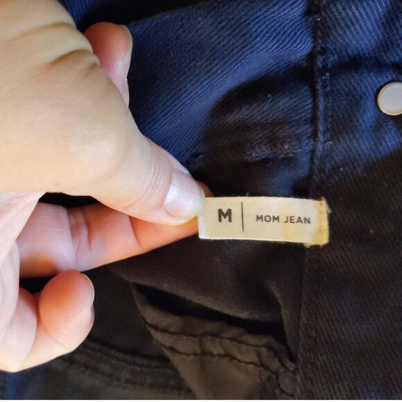 PacSun Sz Medium Black Mom Jeans w/ Belt Included - Picture 5 of 10